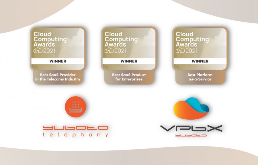 Yuboto-Telephony: 3 Βραβεία στα Cloud Computing Awards 2021