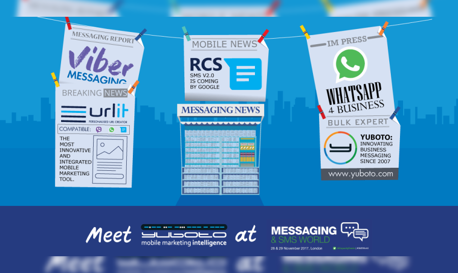Η Yuboto ταξιδεύει στο Λονδίνο για το Messaging and SMS World 2017